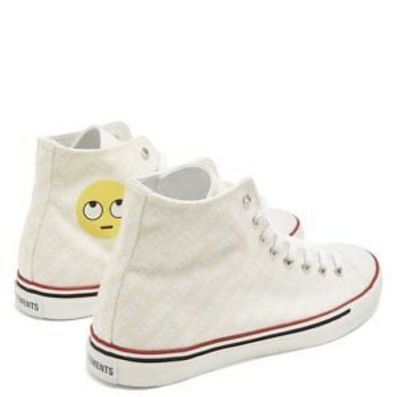 AUTH NIB Vetements emoji hIgh top sneakers sz 41 - Picture 2 of 7